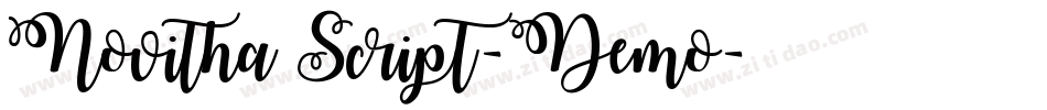 Novitha Script-Demo字体转换